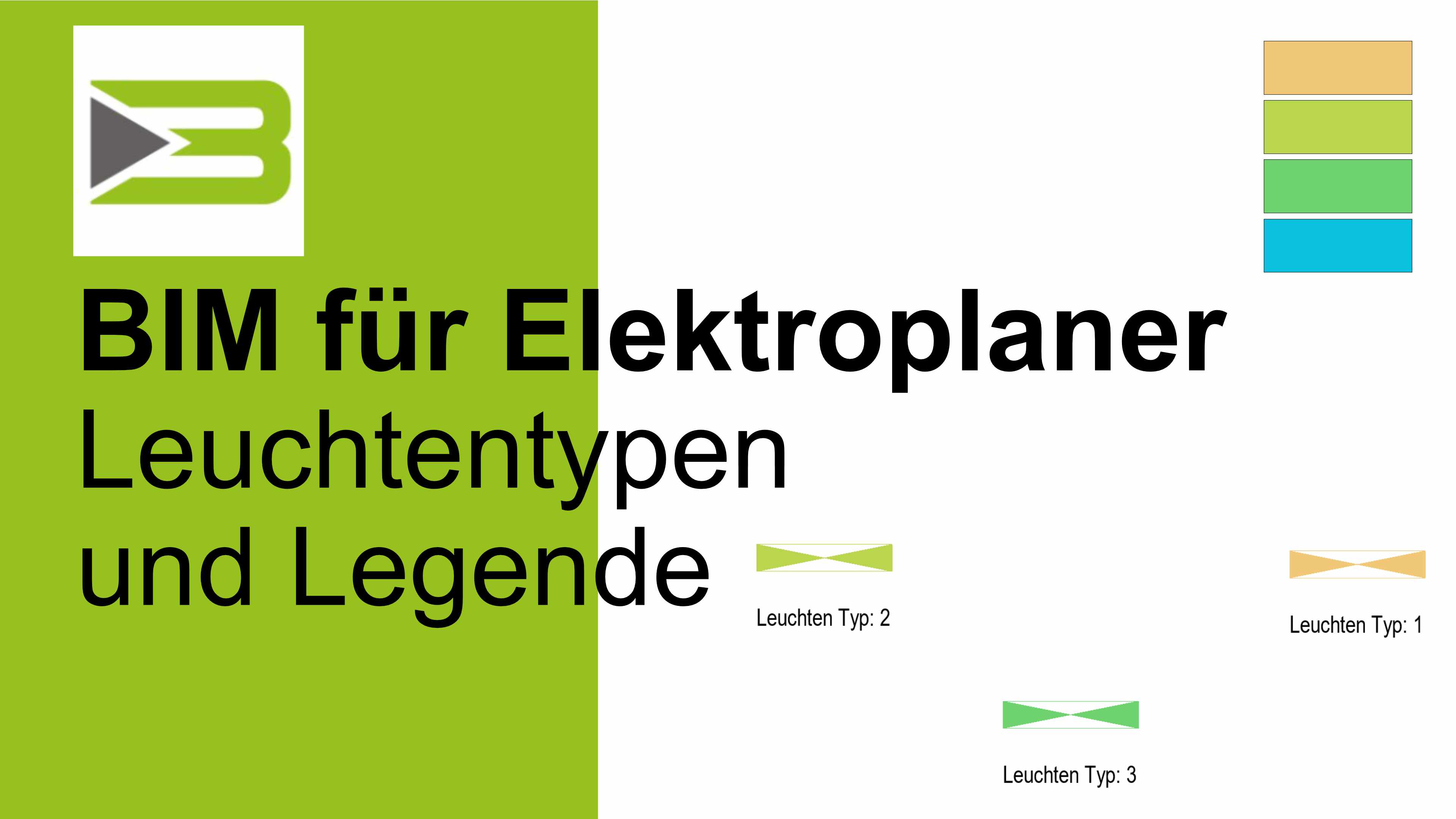 Leuchtentypen und Legende mit Revit