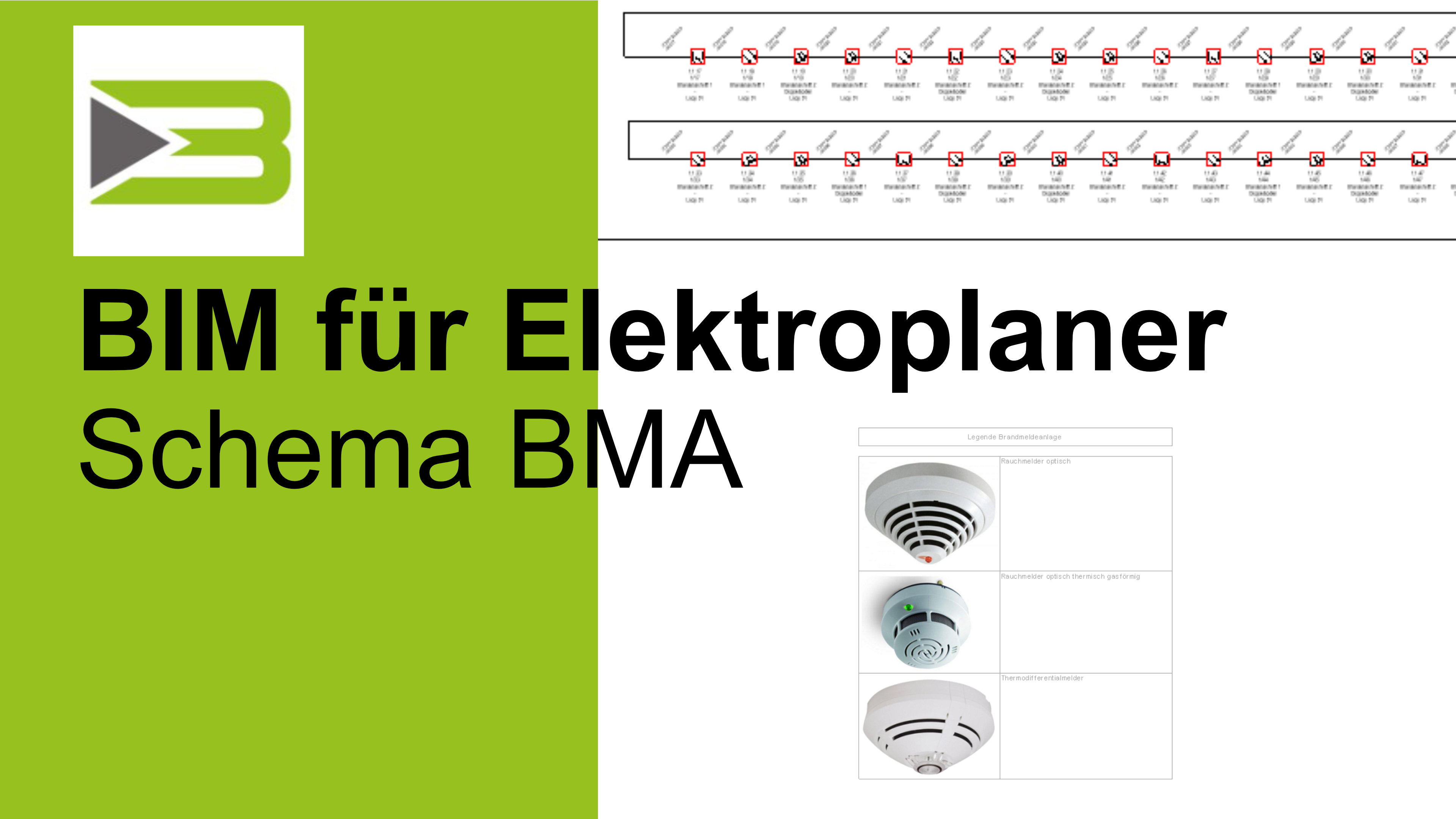 Schema Brandmeldeanlage mit Revit